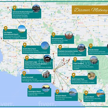 Midway City 3Br Disney Vila Unit W Parking & Ev - Close To Beaches מראה חיצוני תמונה